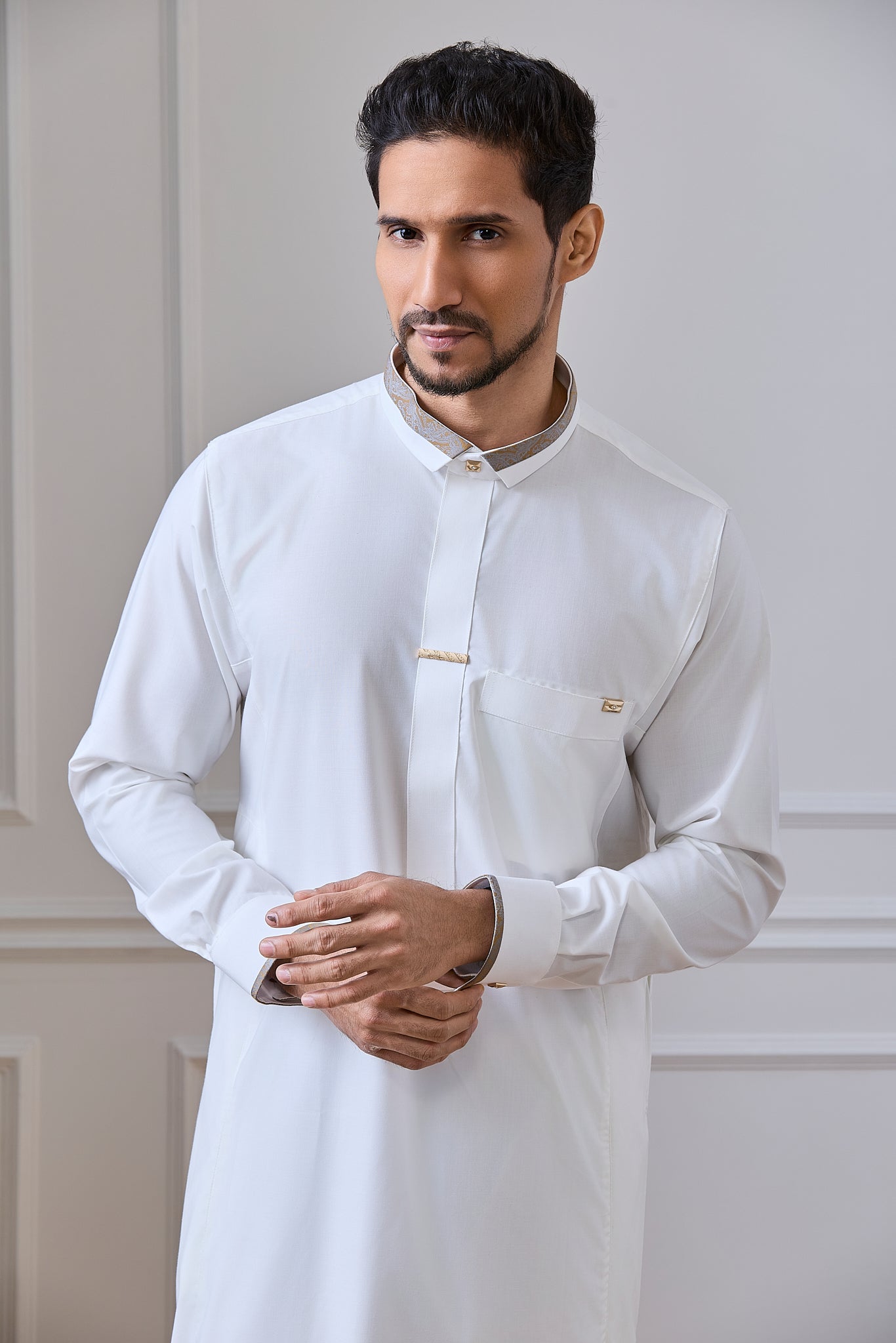 Lined Fabric Jubba for Men | AN 2451