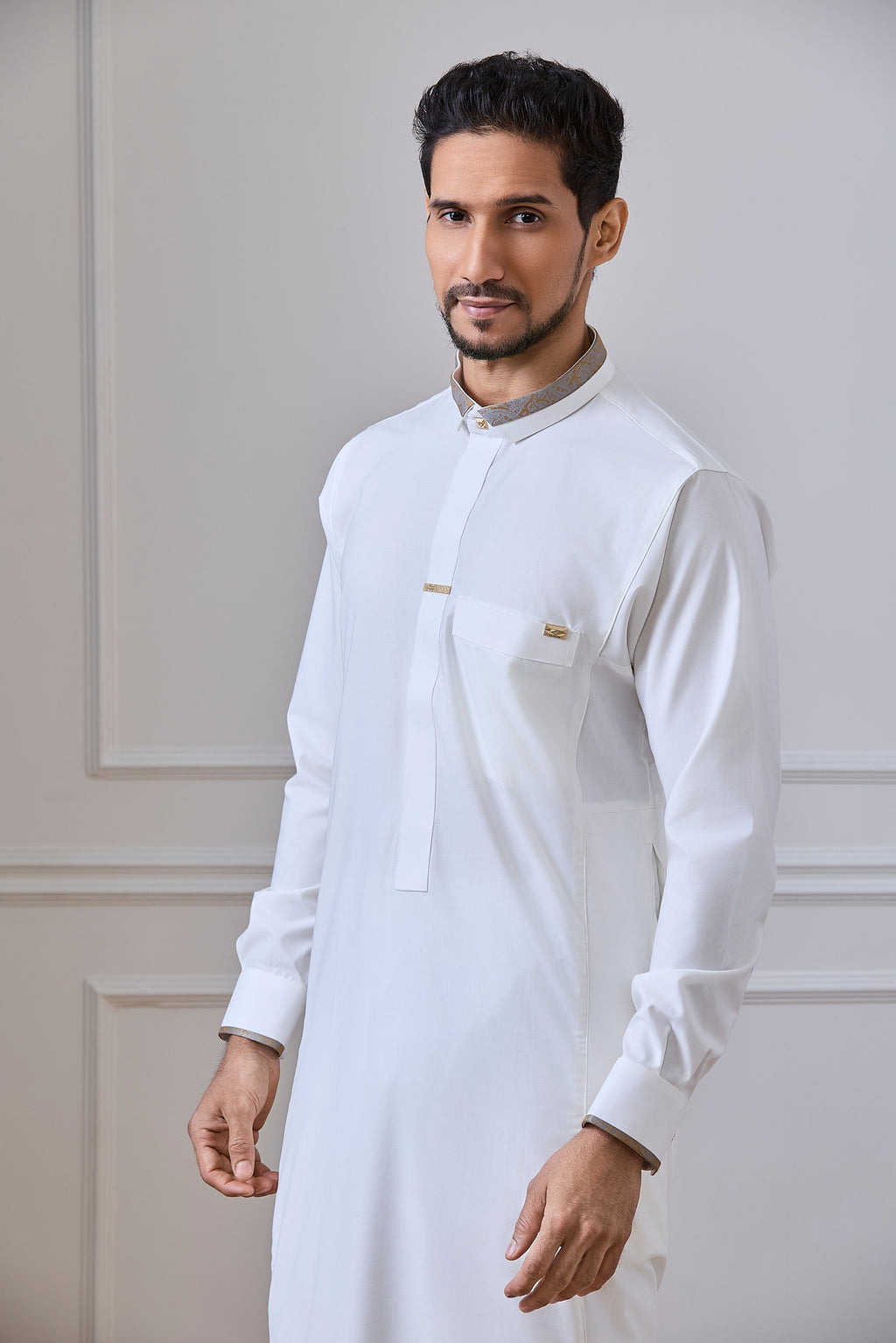 Lined Fabric Jubba for Men | AN 2451