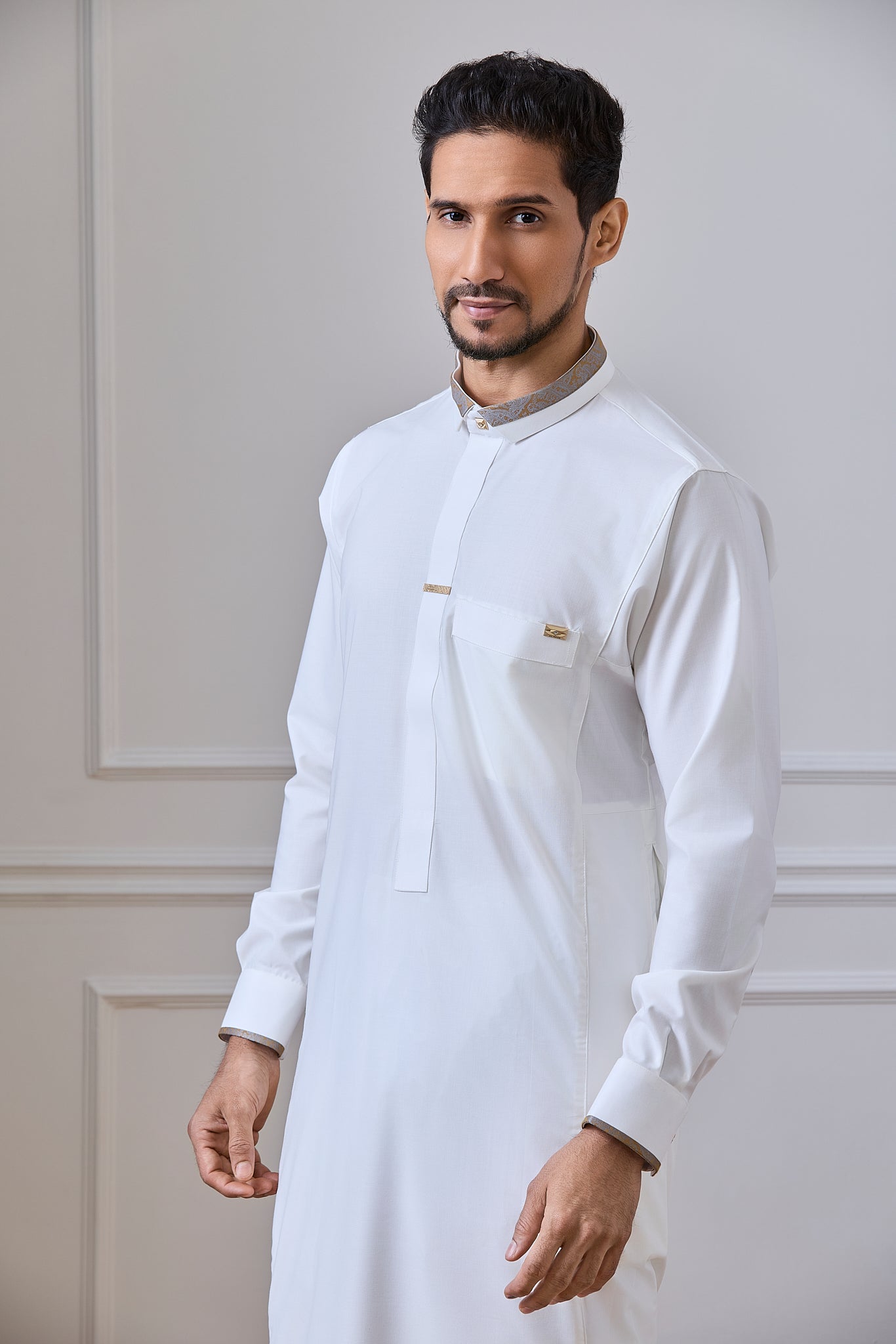 Lined Fabric Jubba for Men | AN 2451