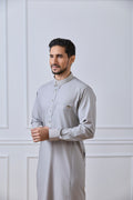 Grey Collar Thobe | AN 2308