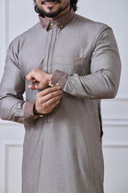 Paisley Jacquard Fabric Jubba for Men | AN 2320