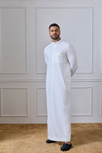 Cream Collar Thobe | AN 2460