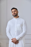 Cream Collar Thobe | AN 2460