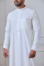Cream Collar Thobe | AN 2460