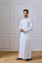Cream Collar Thobe | AN 2318
