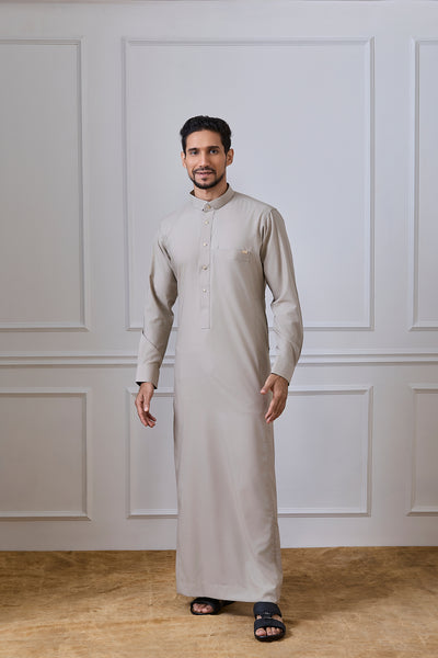Brown Tuxedo Thobe | AN 1545