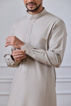 Brown Tuxedo Thobe | AN 1545