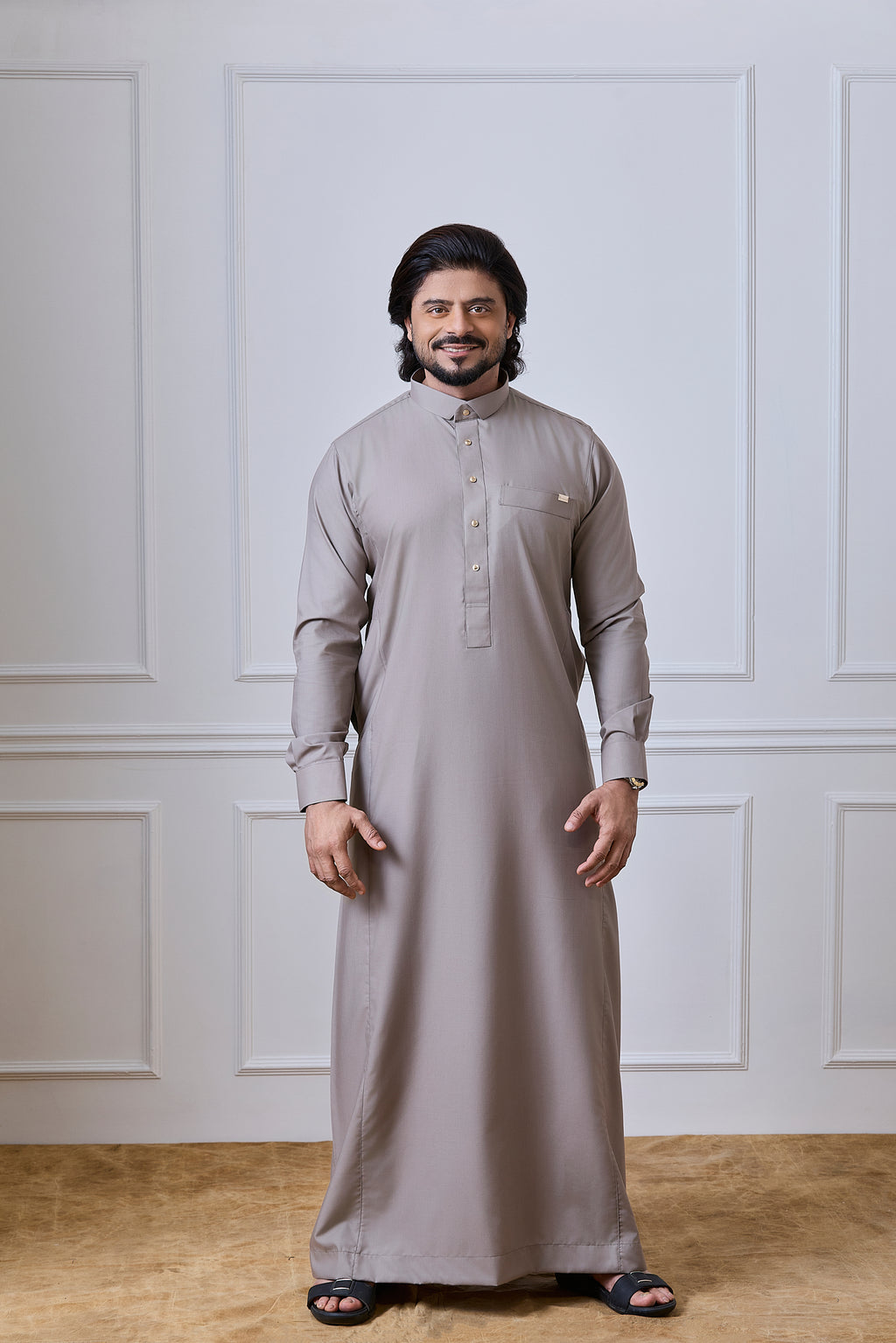 Brown Tuxedo Thobe | AN 1545