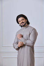 Brown Tuxedo Thobe | AN 1545