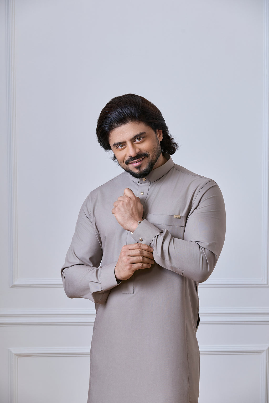 Brown Tuxedo Thobe | AN 1545