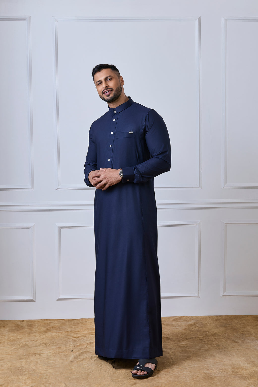 Navy Blue Tuxedo Thobe | AN 1539