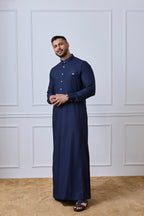 Navy Blue Tuxedo Thobe | AN 1539
