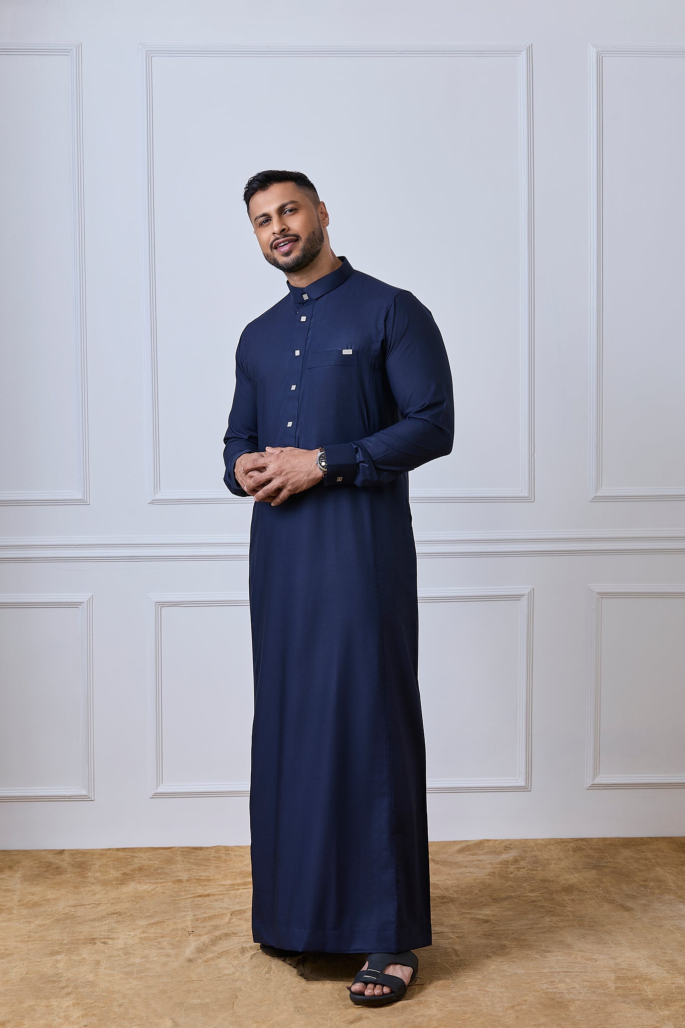 Navy Blue Tuxedo Thobe | AN 1539