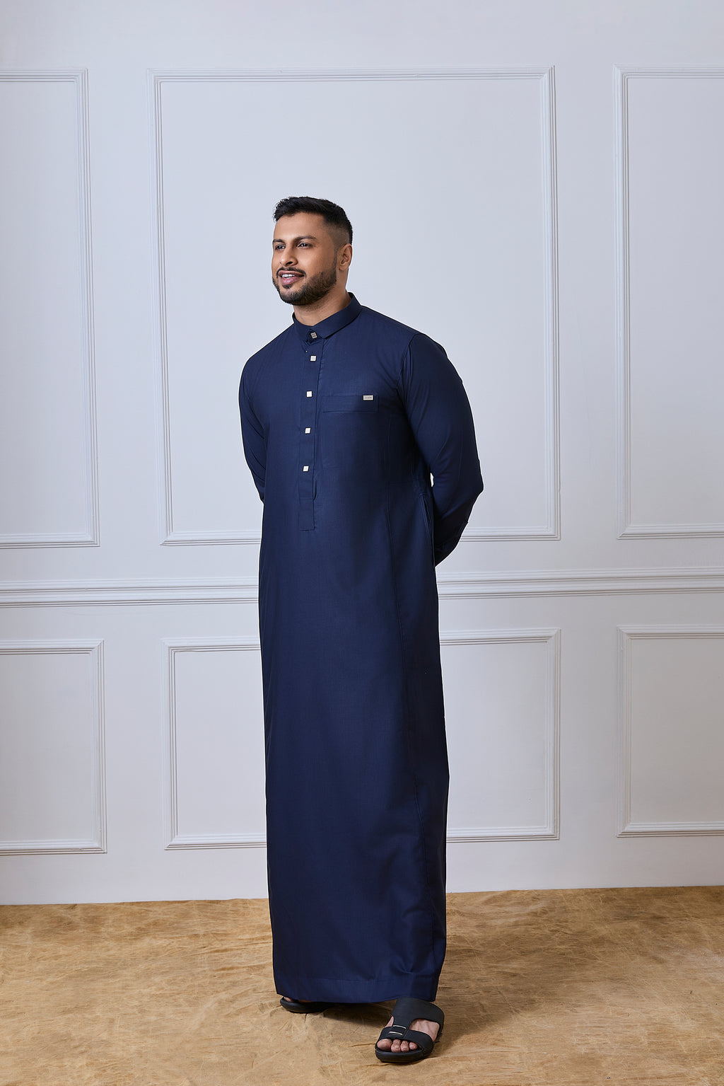 Navy Blue Tuxedo Thobe | AN 1539