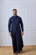 Navy Blue Tuxedo Thobe | AN 1539