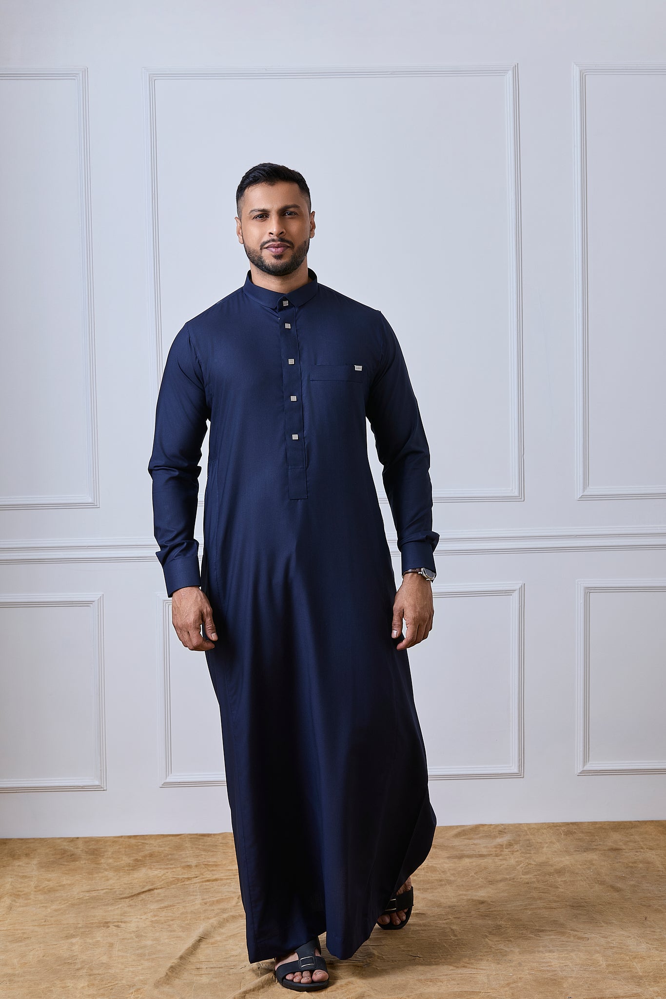 Navy Blue Tuxedo Thobe | AN 1539