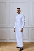 White Tuxedo Thobe | AN 2261