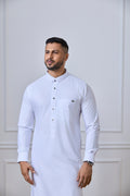White Tuxedo Thobe | AN 2260