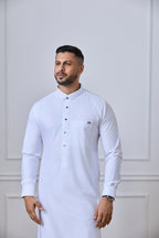 White Tuxedo Thobe | AN 2261