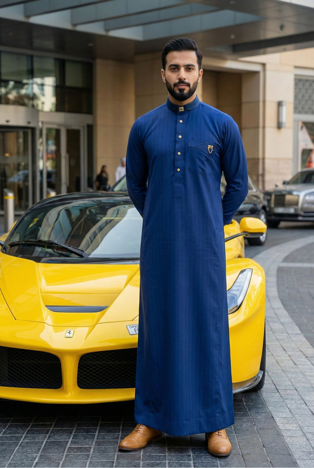 Platinum Azure Blue Thobe SC07