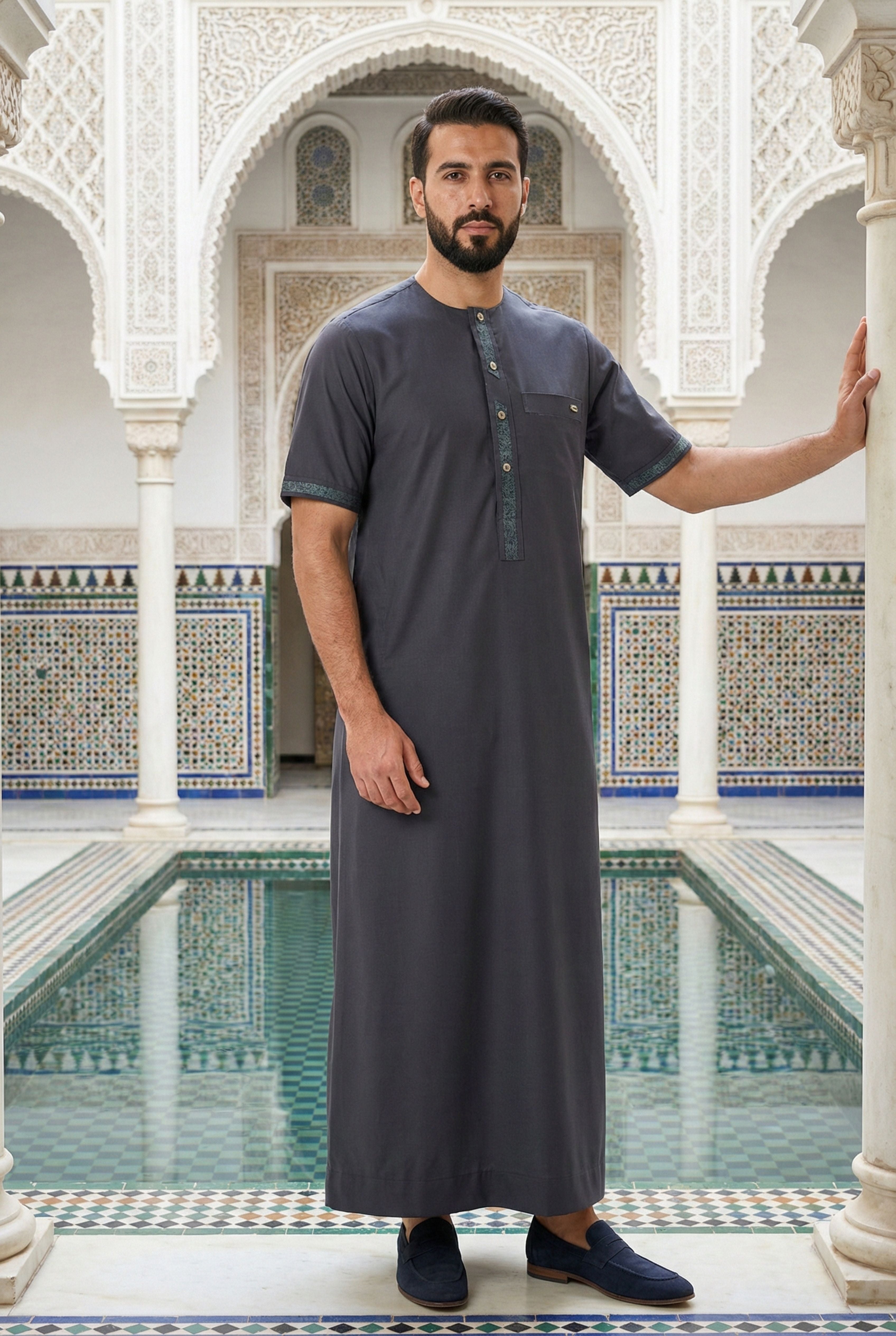 Half Sleeves Grey Thobe NC01