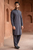 Charcoal Grey Kurta Pyjama IG13