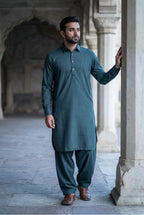 Sage Green Pathani Shalwar NN04