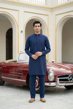 Navy Blue Kurta Pyjama IG03