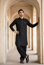 Onxy Black Pathani Shalwar IG10
