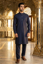 Navy Blue Kurta Pyjama NN08