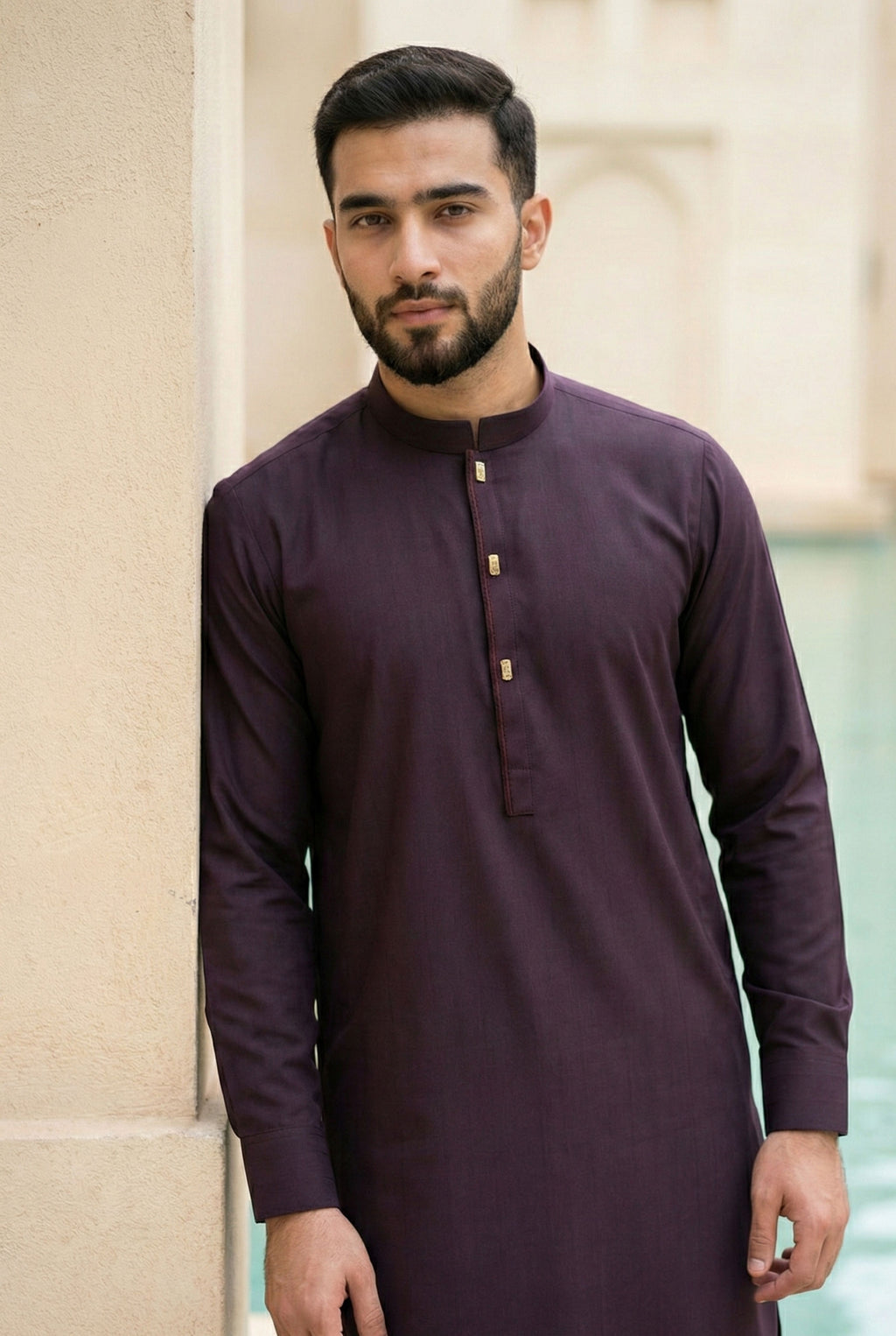 Deep Maroon Kurta Pyjama NN06
