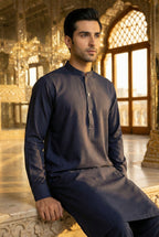 Navy Blue Kurta Pyjama NN08