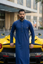 Platinum Azure Blue Thobe SC07
