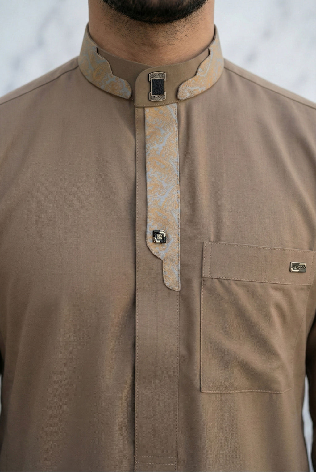Signature Light Brown Thobe AC03