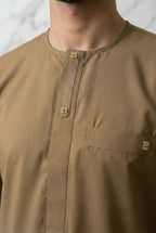 Half Sleeves Light Brown Thobe NC06