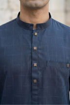Navy Blue Kurta Pyjama IG15
