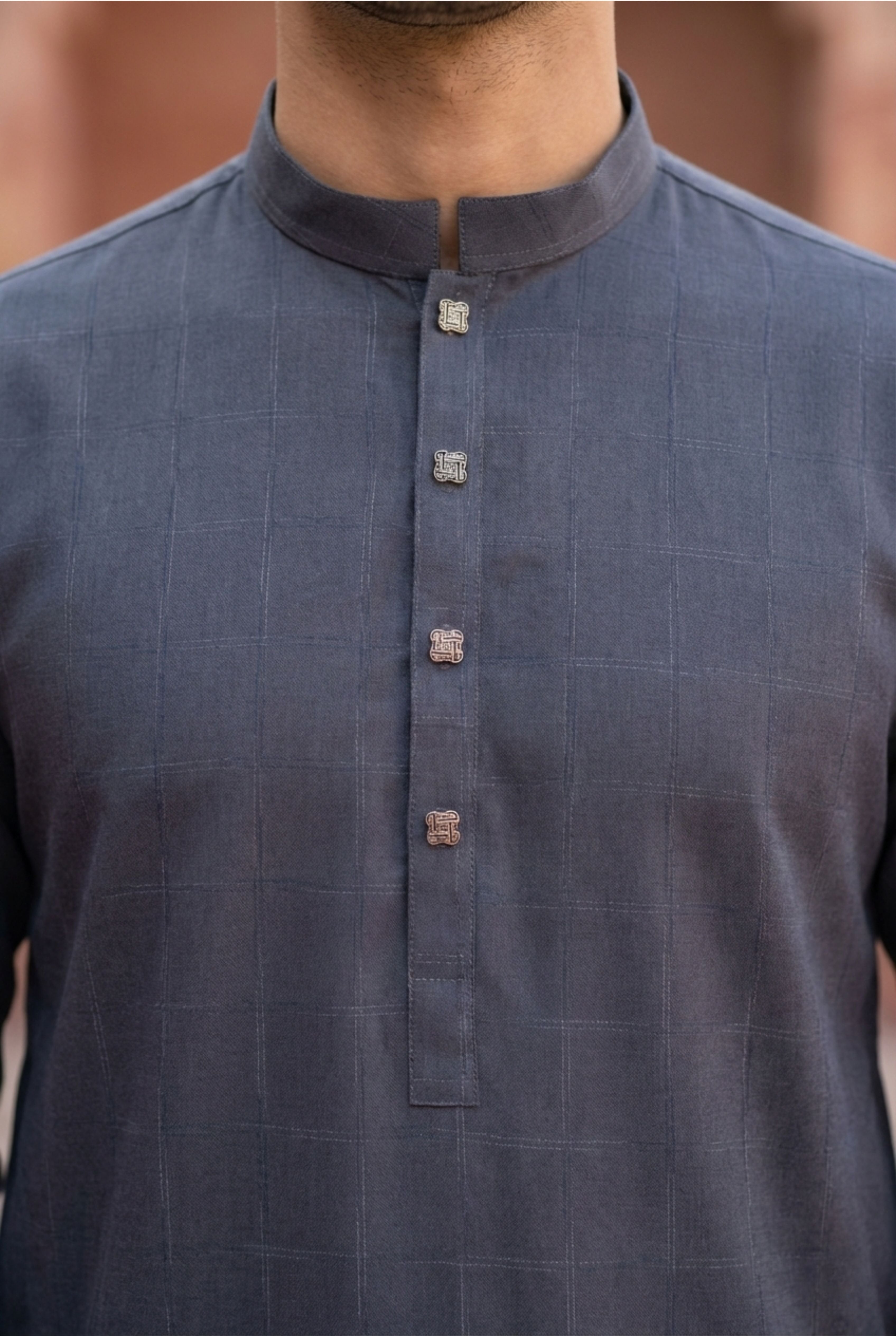 Charcoal Grey Kurta Pyjama IG13