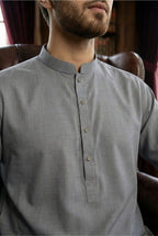 Steel Grey Kurta Pyjama NN12