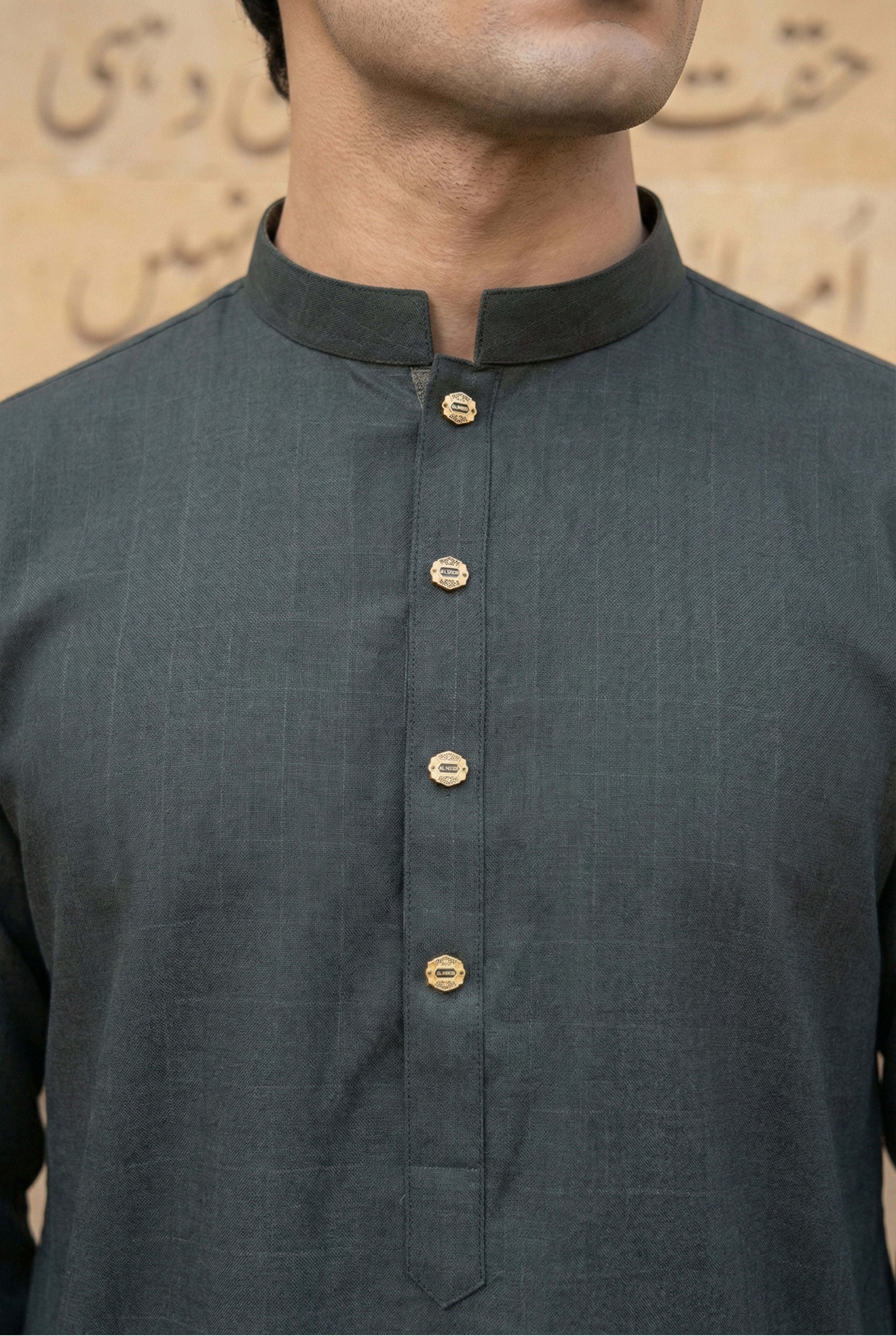Dark Green Kurta Pyjama IG02