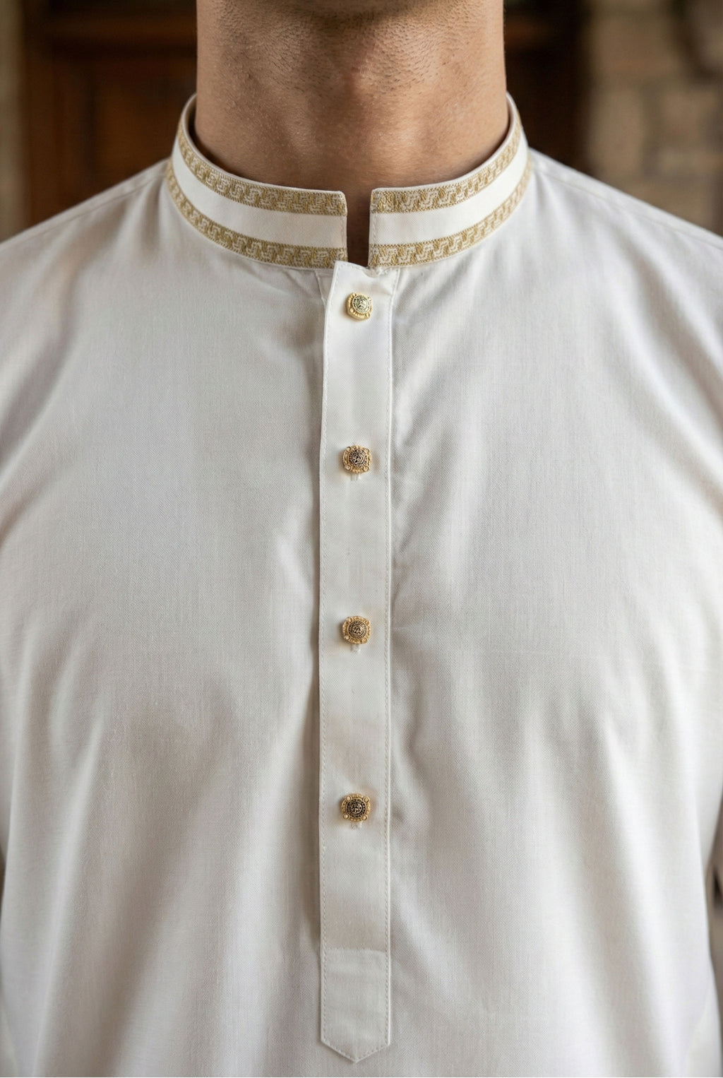 Light Cream Kurta Pyjama IG12