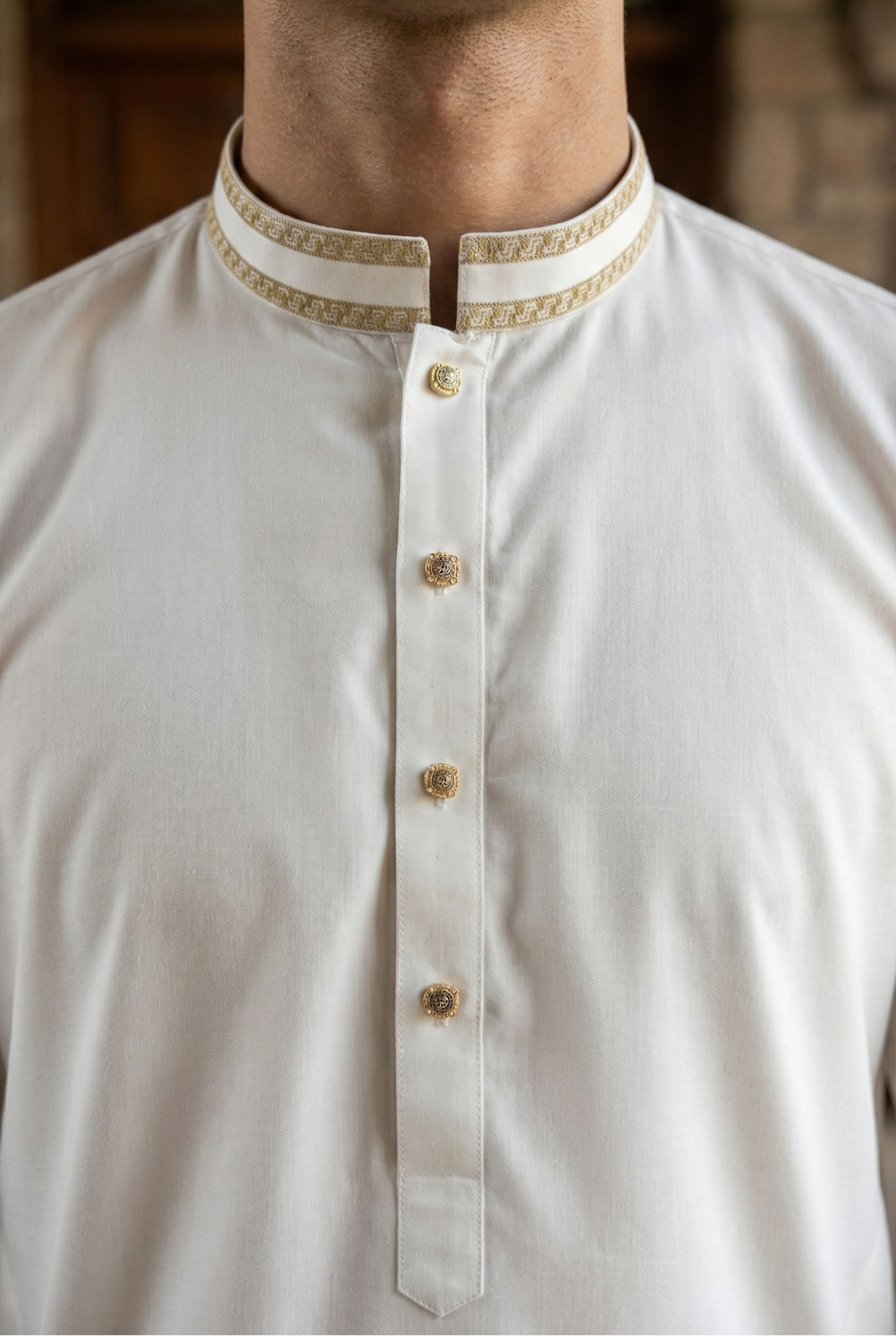 Light Cream Kurta Pyjama IG12