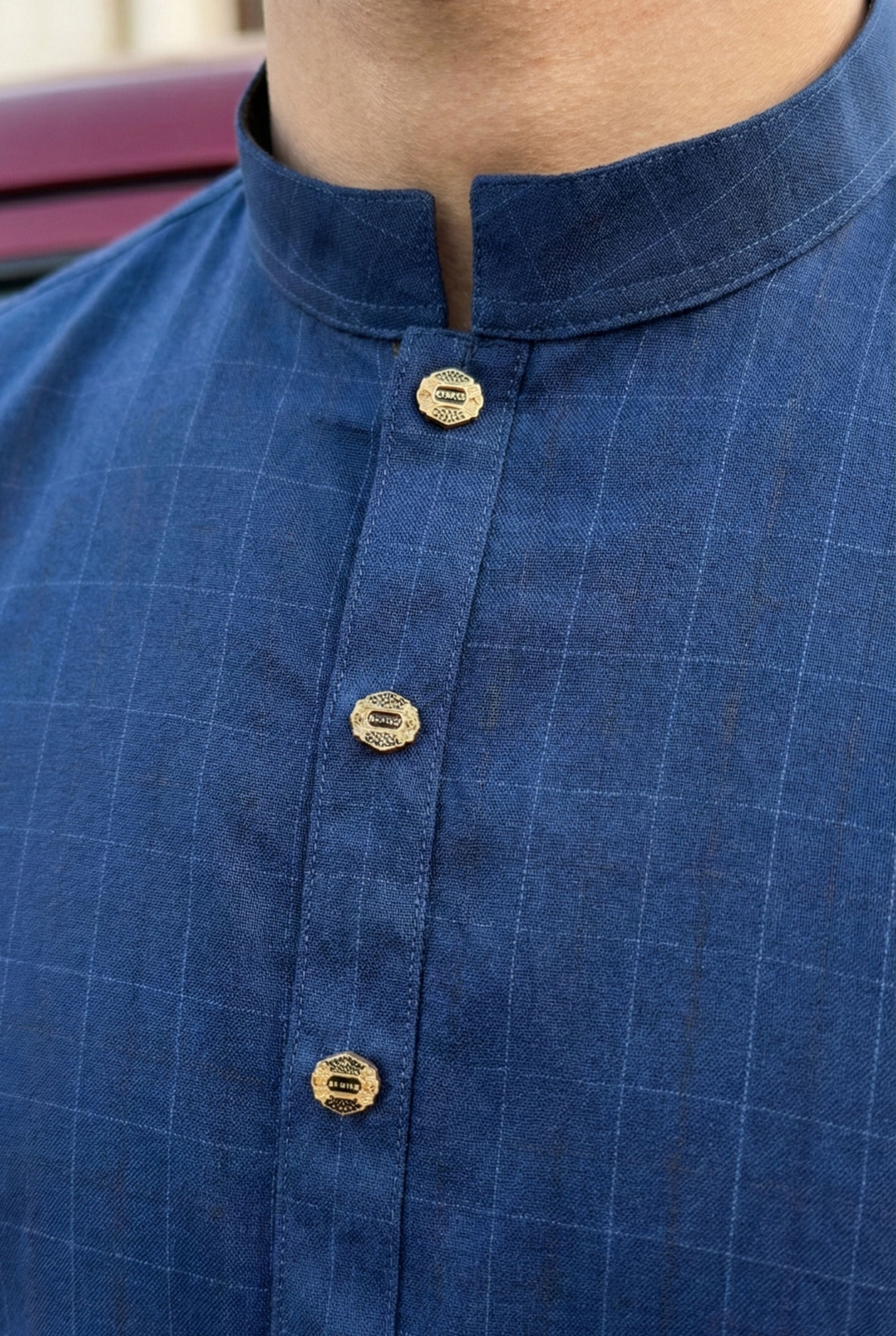 Navy Blue Kurta Pyjama IG03