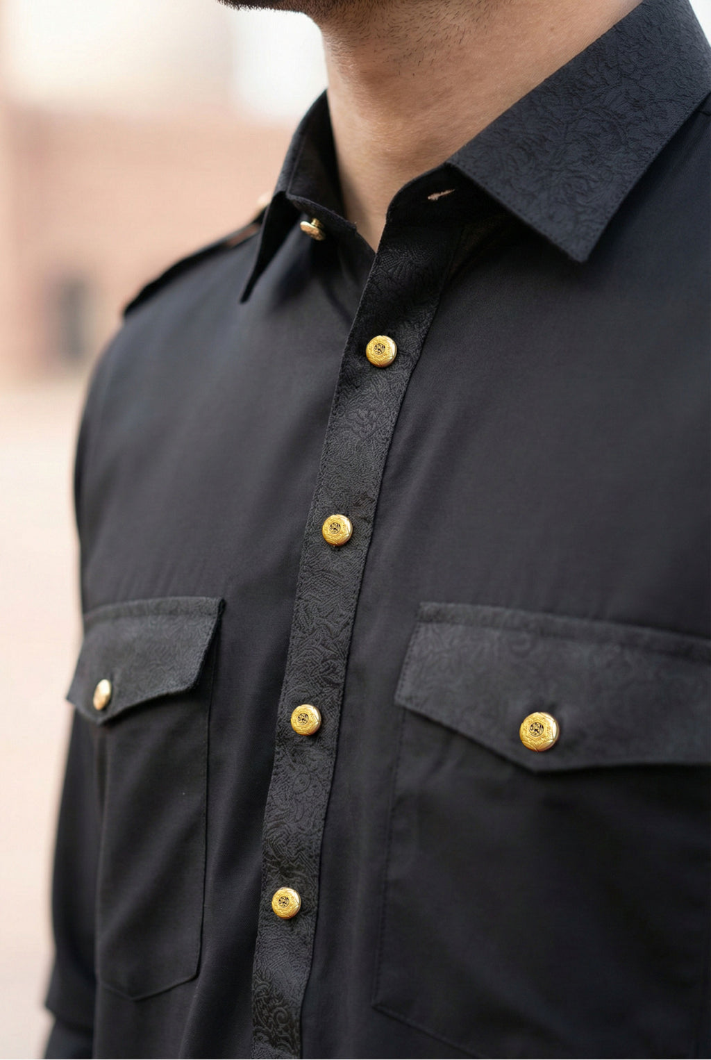 Onxy Black Pathani Shalwar IG10