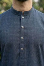 Charcoal Grey Kurta Pyjama IG04
