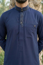 Signature Navy Blue Thobe AC01