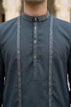 Sage Green Kurta Pyjama with Jacket LL08
