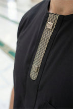 Half Sleeves Black Thobe NC04