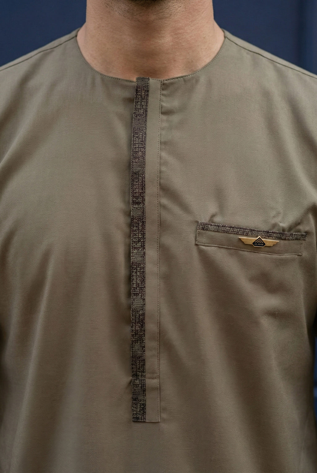 Light Brown Short Kurta Pyjama EC04