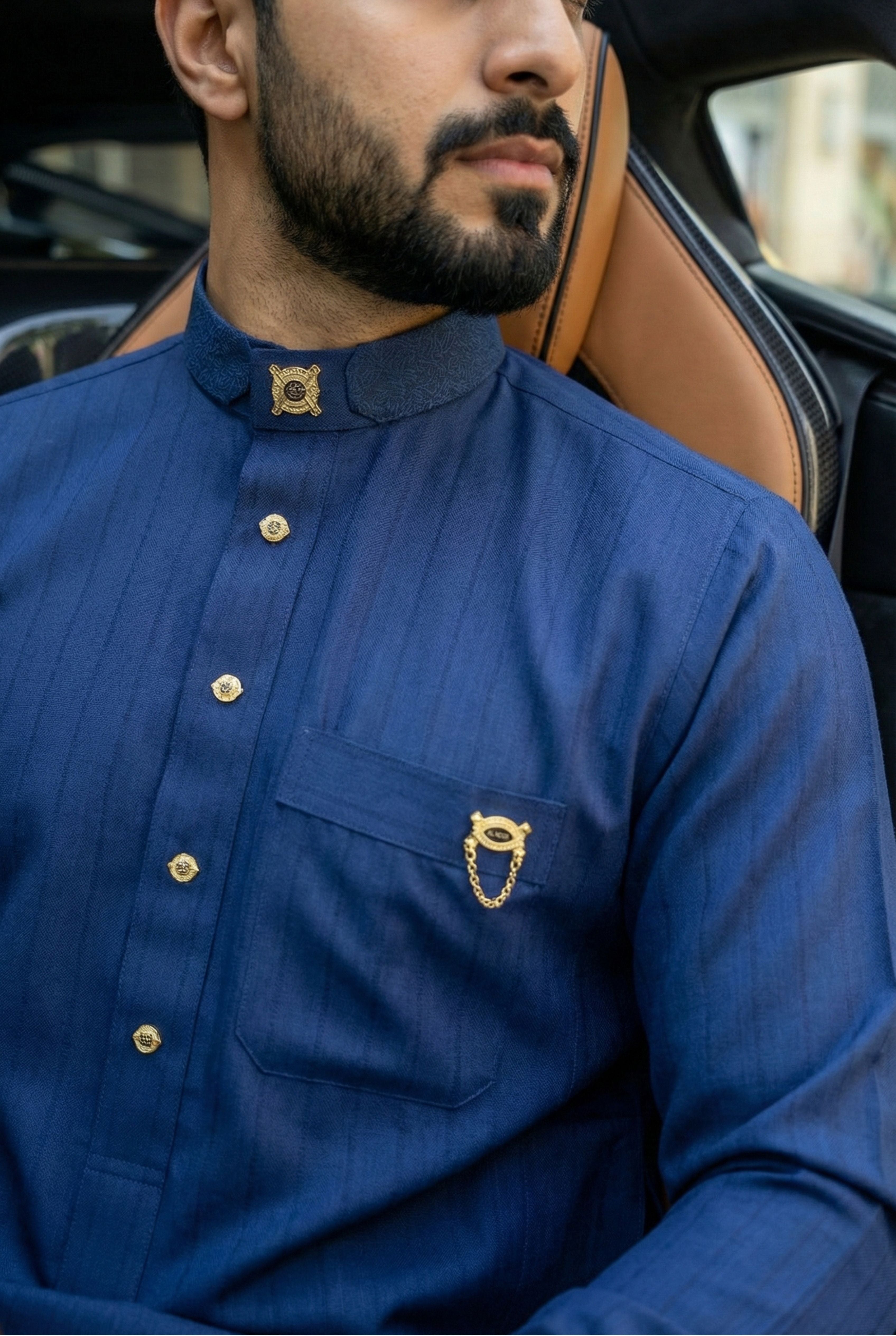 Platinum Azure Blue Thobe SC07