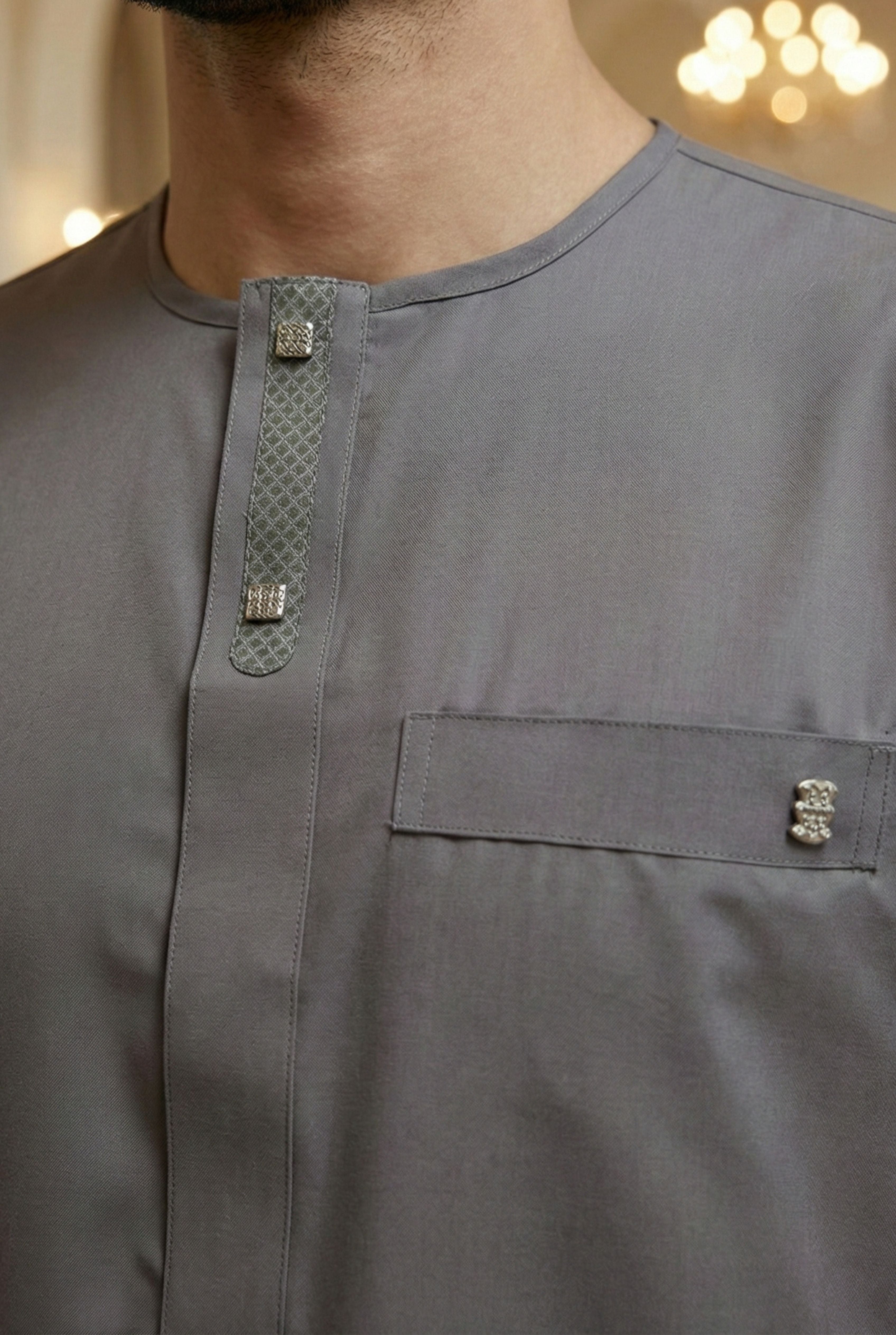 Half Sleeves Grey Thobe NC05